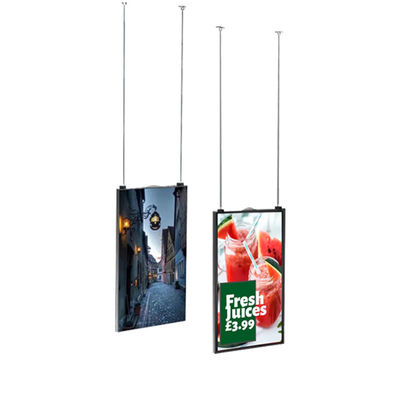 Μικροπωλεία Διπλής όψης οθόνη LCD 700-1000 Νιτς φωτεινότητα
