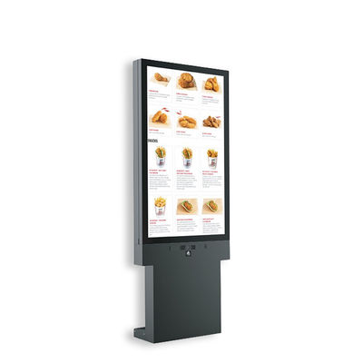 43 ιντσών εξωτερικό κιόσκι LCD 2500 νιτς φωτεινότητα για διαφήμιση εστιατορίων