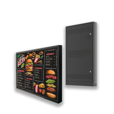 Διαφήμιση εστιατορίων Android TFT LCD οθόνη εξωτερικής αδιάβρομης ψηφιακής σήμανσης οθόνης